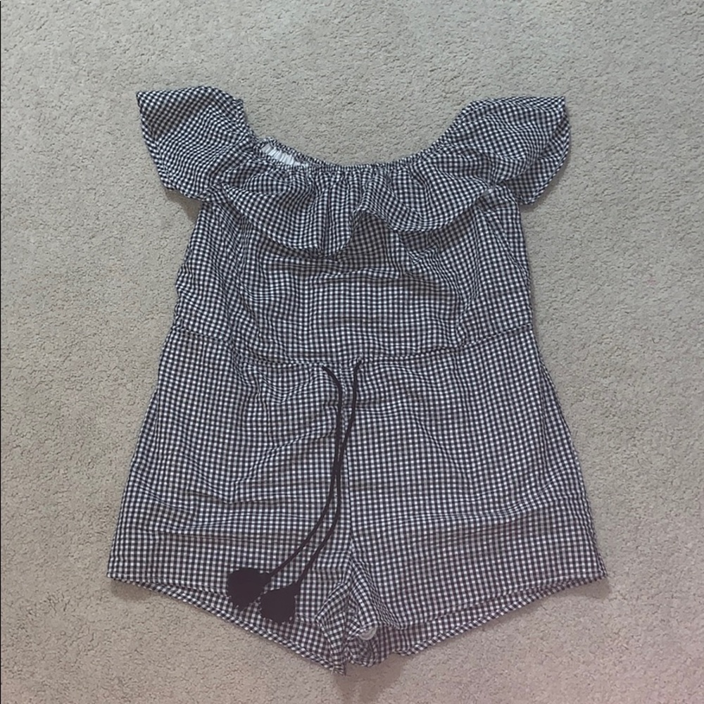 off the shoulder romper!